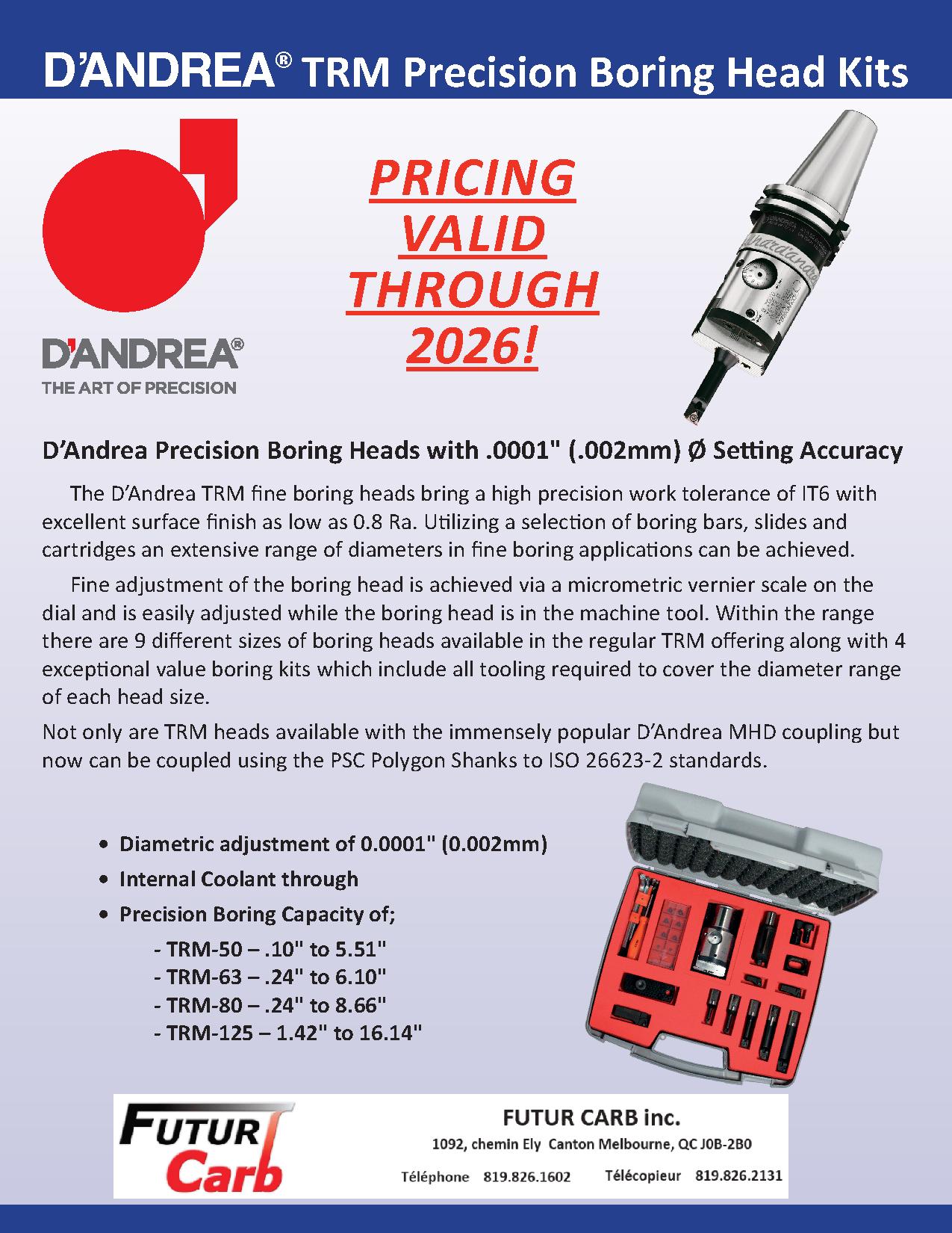 D'Andrea - Boring Head Kits - 2026 thumbnail